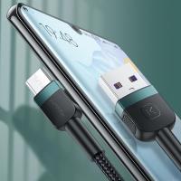 KUULAA Mikro USB 3A Android Şarj Kısa Hızlı Şarj Kablosu (50 CM)