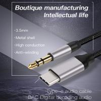 KUULAA USB Type-C to 3.5mm Aux Ses Aktarım Kablosu (1 Metre)