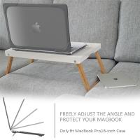 MacBook Pro 16 inç A2141 (2019) Şeffaf Standlı Koruyucu Kılıf
