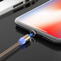 Manyetik Mıknatıslı 3in1 Şarj Kablosu iPhone+Type-C+Mikro USB 1mt