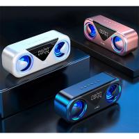 MC H9 Subwoofer SoundBar Saatli LED Bluetooth Speaker Hoparlör