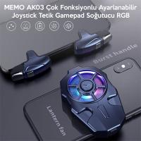 MEMO AK03 Fonksiyonlu Ayarlanır Joystick Tetik Gamepad Soğutucu RGB