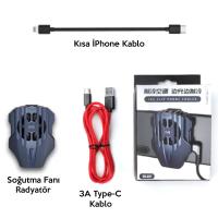 MEMO DL02 Cep Telefonu Soğutma Fanı Radyatör (iPhone Kablo ile)