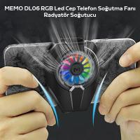 MEMO DL06 RGB Led Cep Telefon Soğutma Fanı Radyatör Soğutucu