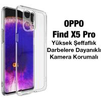 OPPO Find X5 Pro Kamera Korumalı Ultra İnce Şeffaf Silikon Kılıf