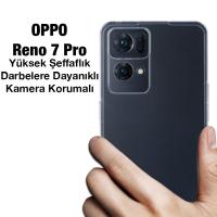 OPPO Reno 7 Pro Kamera Korumalı Ultra İnce Şeffaf Silikon Kılıf