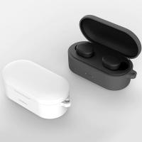QCY T1S-T2C Bluetooth Kulaklık İçin Silikon Koruma Kılıf+Anahtarlık