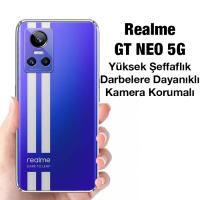 Realme GT NEO 5G Kamera Korumalı Ultra İnce Şeffaf Silikon Kılıf