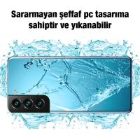 Samsung Galaxy S22 S901E Kamera Koruma İnce Şeffaf Silikon Kılıf
