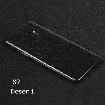 Samsung Galaxy S9 Timsah Derisi Desenli Arka Kaplama Sticker