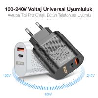 USLION 20W USB QC3.0 Şarj PD3.0 Hızlı Şarj Aleti Şarj Başlığı