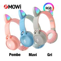 Xmowi C1 Led Işıklı Kedi Kulak Kablosuz Bluetooth Kulaklık Kulaküstü