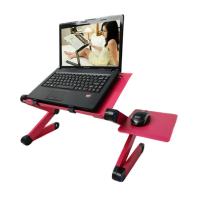 Yükseklik Ayarlı Katlanabilir Portatif Laptop iPad Masası Sehpa